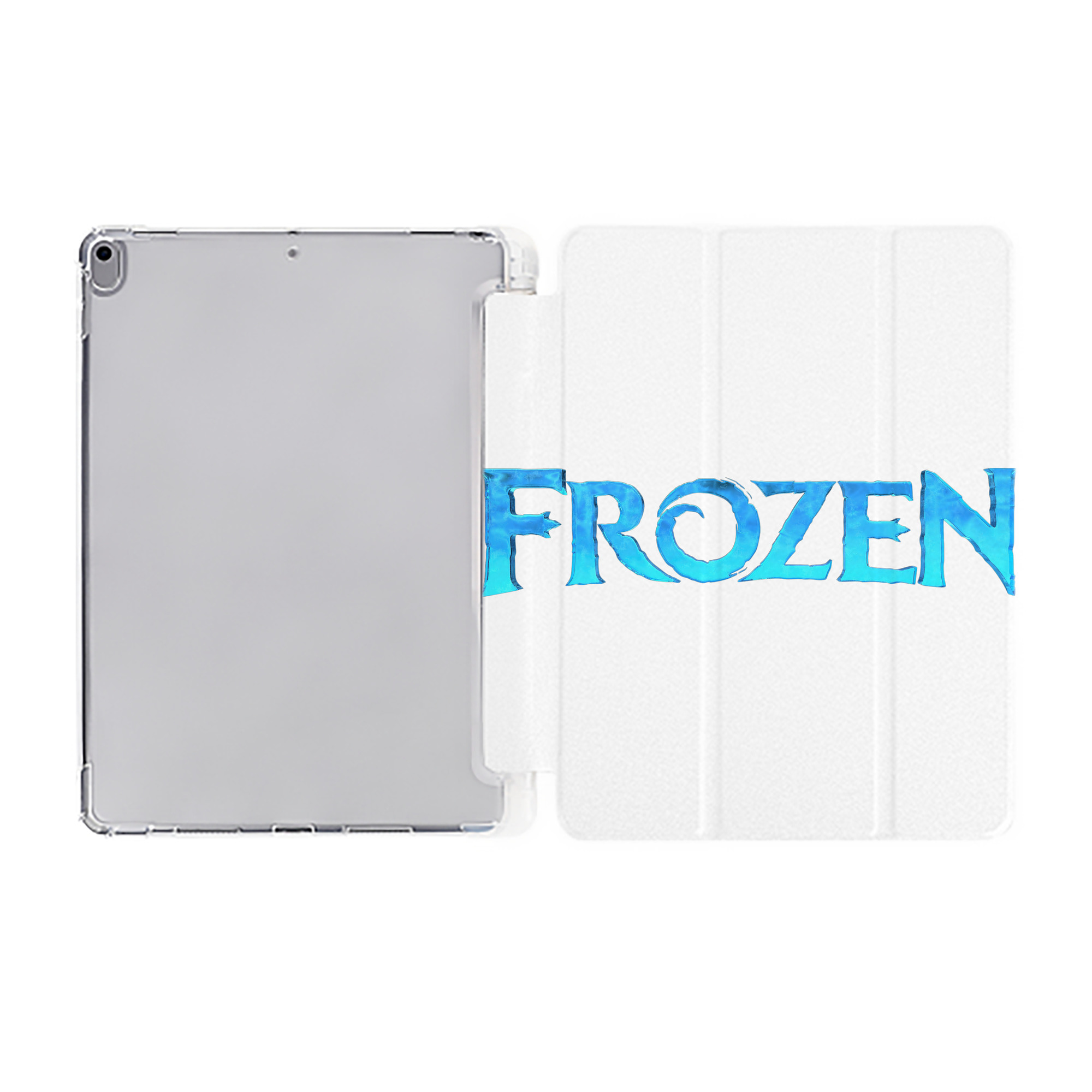 （画像用） アナと雪の女王 アンナ エルサ Frozen Anna Elsa IPad ケース ペン収納付き 三つ折りスタンド PUレザー×シリコン 対応機種9.5/10.5/10.9インチ